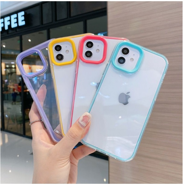 CLEAR BUMPER 3IN1 case oppo a16k a17 a31 2020 a33 a53 a52 a92 redmi a1 2022 vivo y91c reno 6 5g