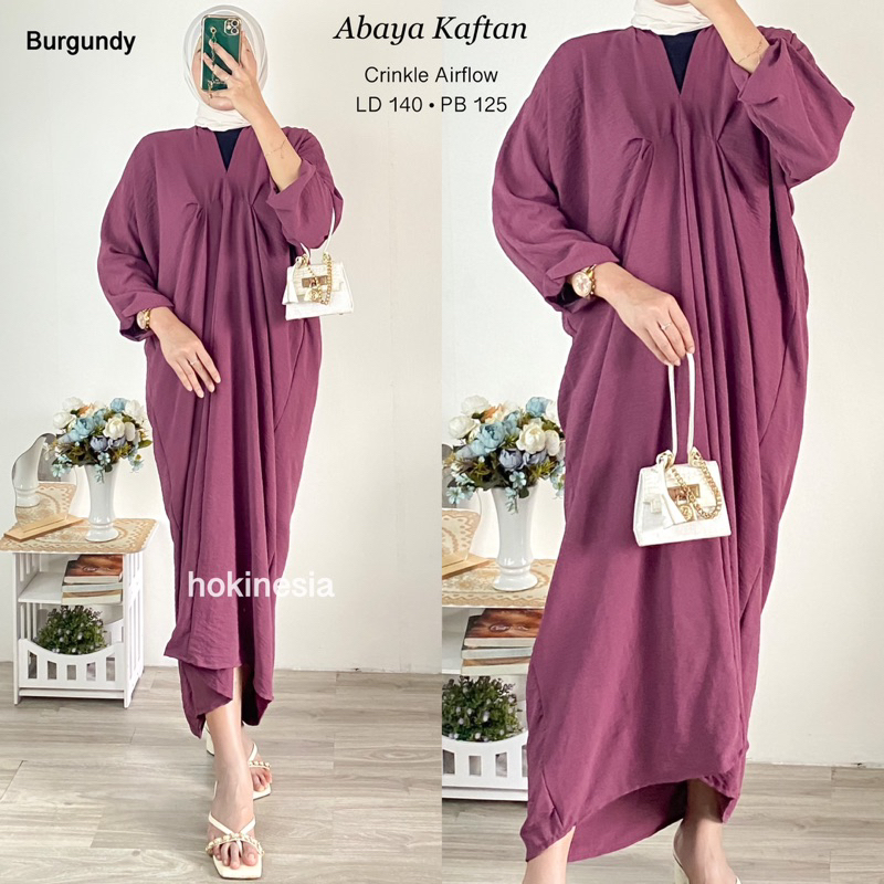 Kaftan crinkle airflow gamis kaftan / Abaya Kaftan