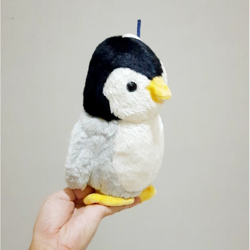 Boneka Pinguin Topi Original Size 25 cm/ Boneka Pinguin/ Boneka Hewan