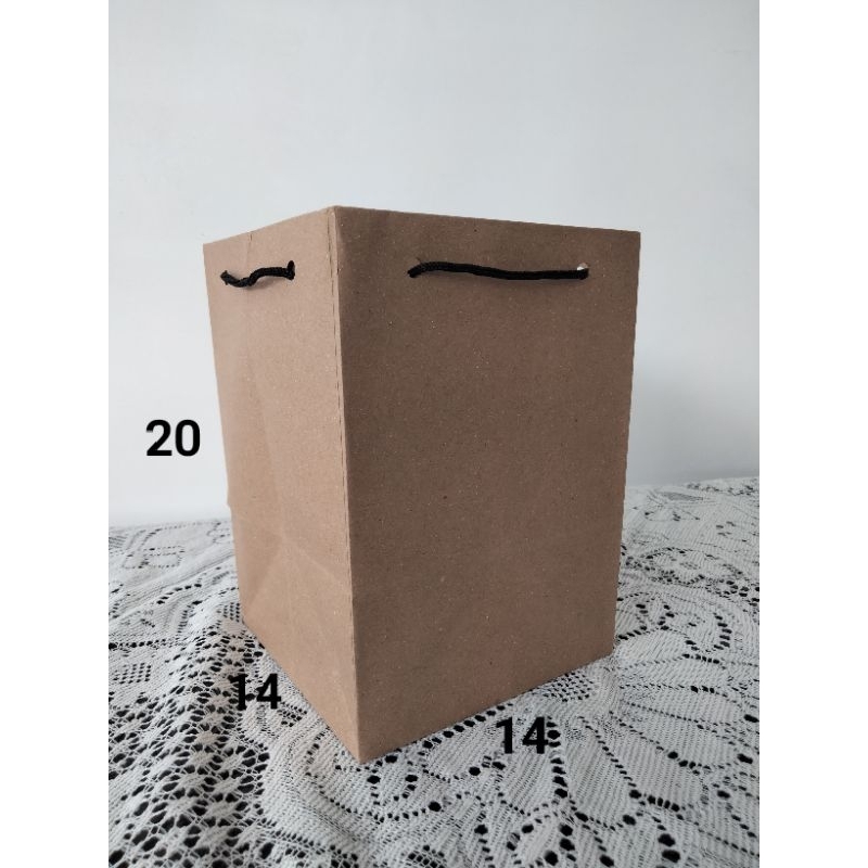 

PAPERBAG PAPER BAG 14x14x20 POLOS COKLAT
