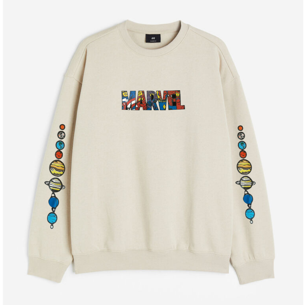 Sweatshirt Crewneck Marvel Premium Original Size M-XXL ( Pria &amp; Wanita )