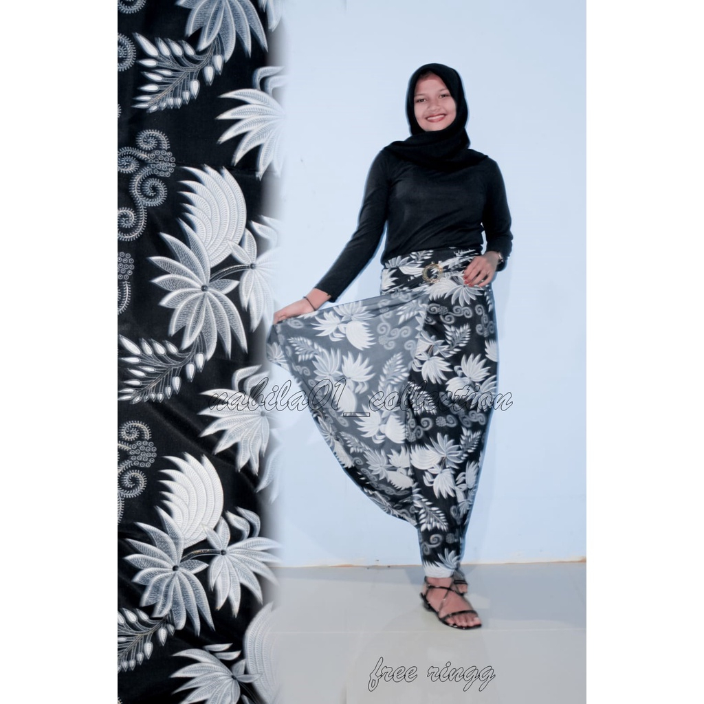 NEW ROK LILIT BATIK MODERN MURAH BAWAHAN KEBAYA MEGA MENDUNG SILVER