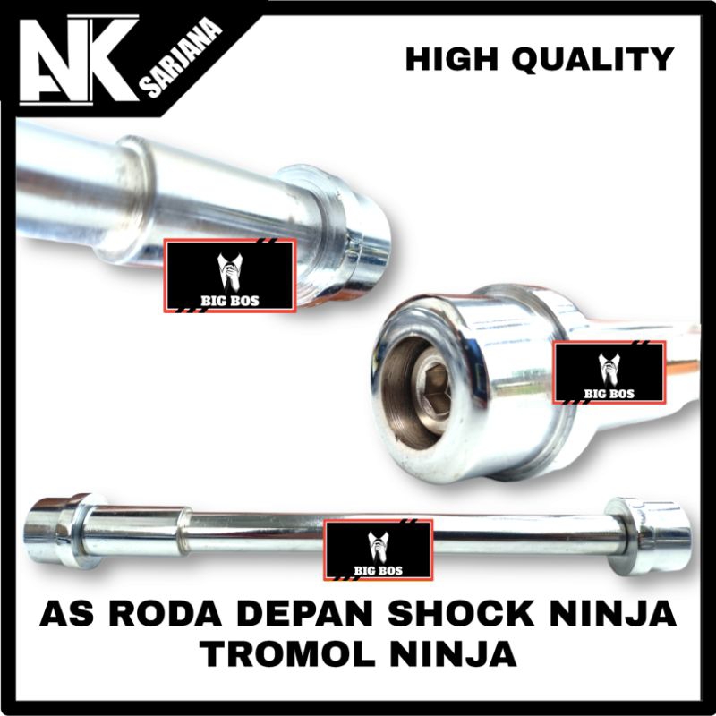AS RODA DEPAN SHOCK NINJA TROMOL NINJA STAINLESS STENLIS AS 15