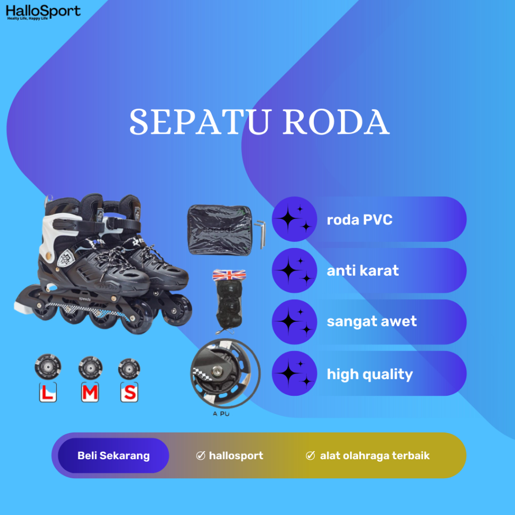 Speeds Sepatu Roda Anak Remaja Dewasa Olahraga Skate Board Roller Karet Roller Skate Anak,Remaja,Dew