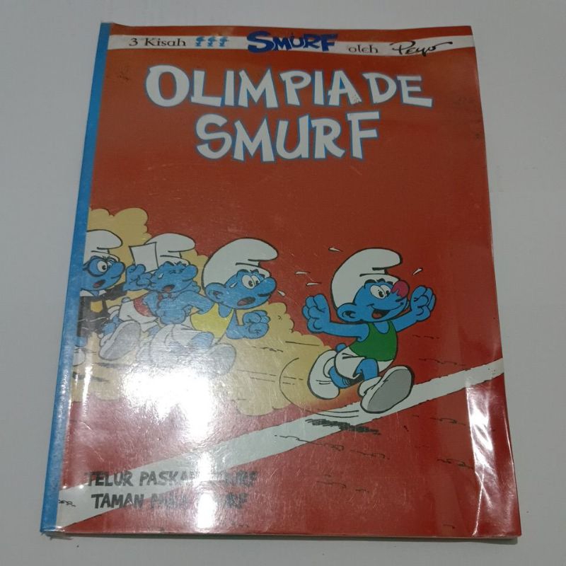 PRELOVED Buku Komik Anak-Anak 3 KISAH SMURF (OLIMPIADE SMURF)