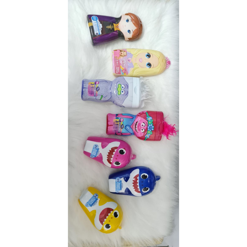 Pinkfong Baby Shark Bubble Bath, Body Wash dan Shampoo / sabun sampo gelembung / 3in1 head to toe / shampoo baby shark