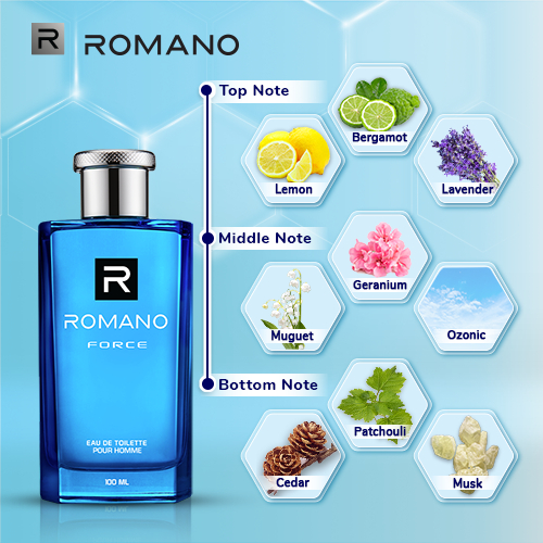 Romano Eau De Toilette Force 100 ml