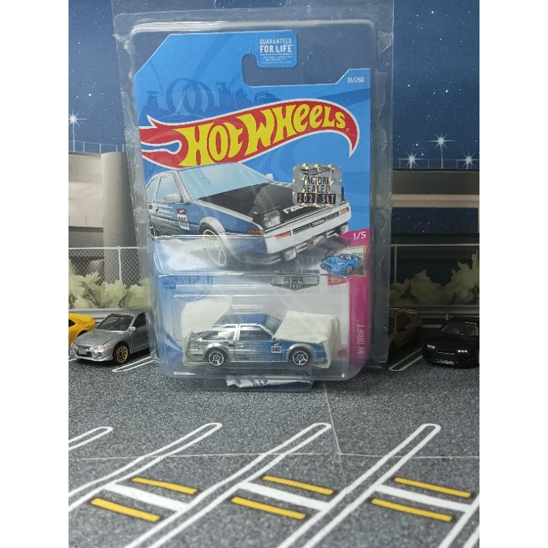 HOT WHEELS TOYOTA AE86 SPRINTER TRUENO ZAMAC FACTORY SEALED US CARD EDITION, TOYOTA AE86 TRUENO ZAMA