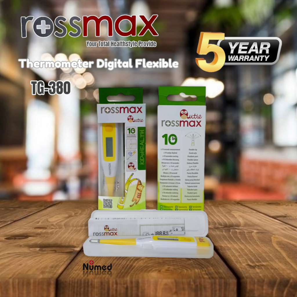 Rossmax TG380 Thermometer Digital Flexible Garansi Resmi 5 Tahun / Termometer Rossmax TG-380 Ujung Lentur Fleksibel