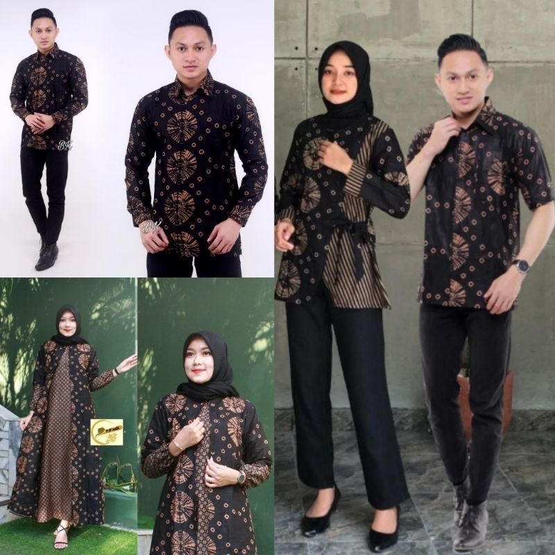 BATIK COUPLE MODERN SARIMBIT BATIK COUPLE GAMIS BATIK COUPEL COPLE COPEL PASANGAN MAURA COUPLE
