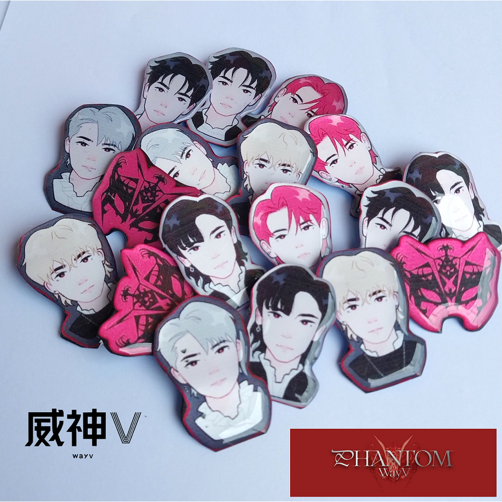 BROS WAYV PHANTOM PIN SET ISI 6 PCS