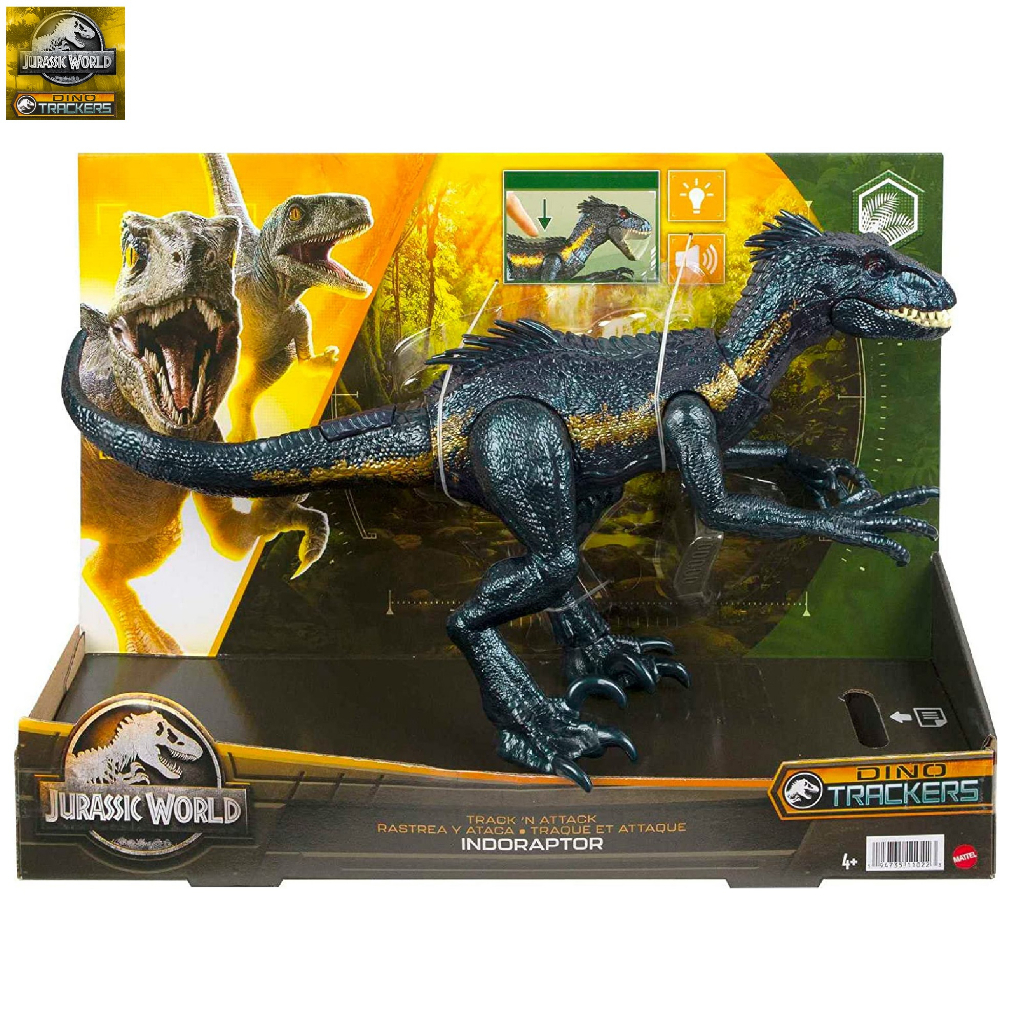 JURASSIC WORLD 2023 Dino Trackers Track 'N Attack Indoraptor Dinosaur Figure