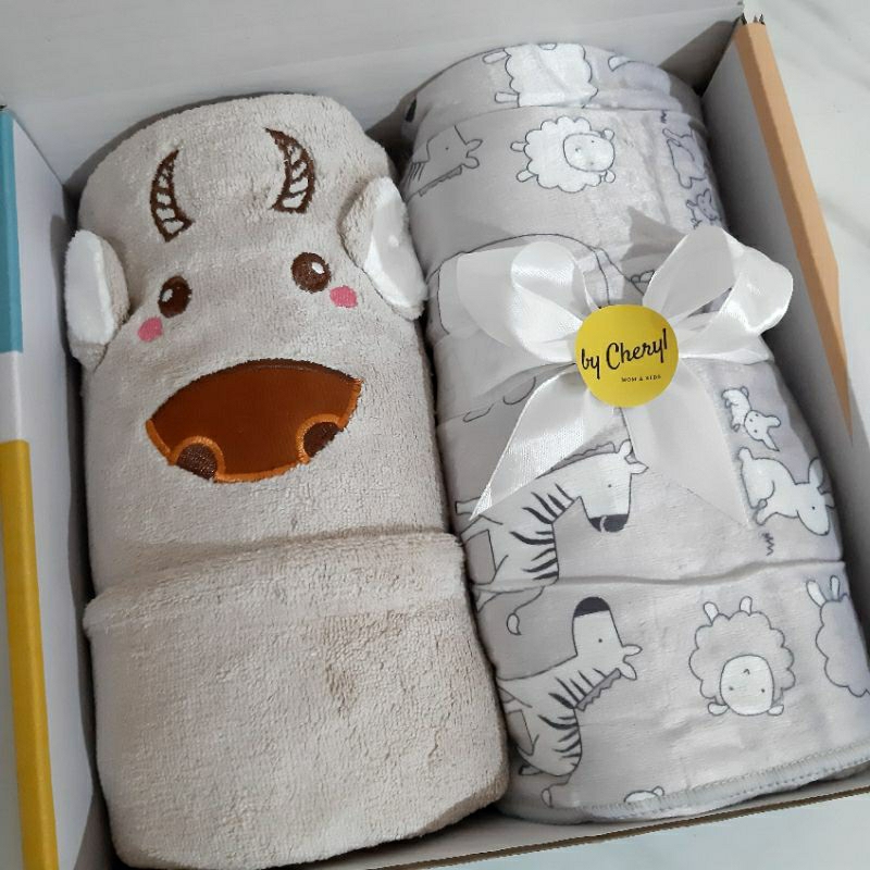 Hampers Baby Gift Set / Handuk bayi dan Selimut Bayi