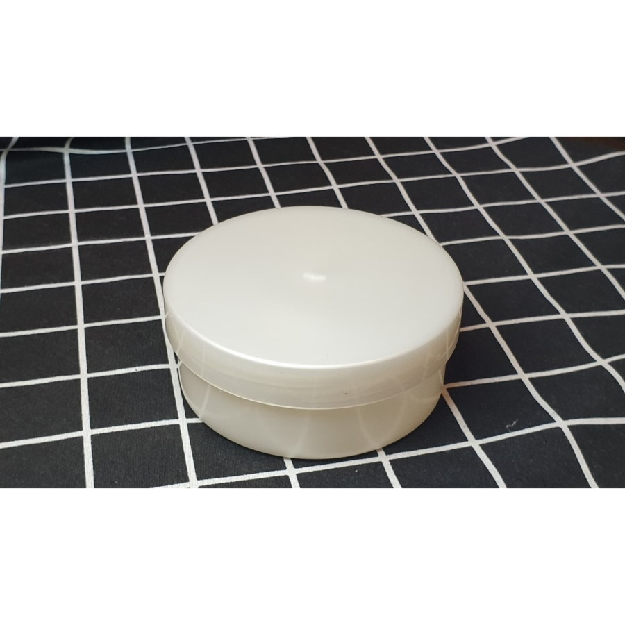 Pot Lulur 200 ml badan Bening tutup Putih