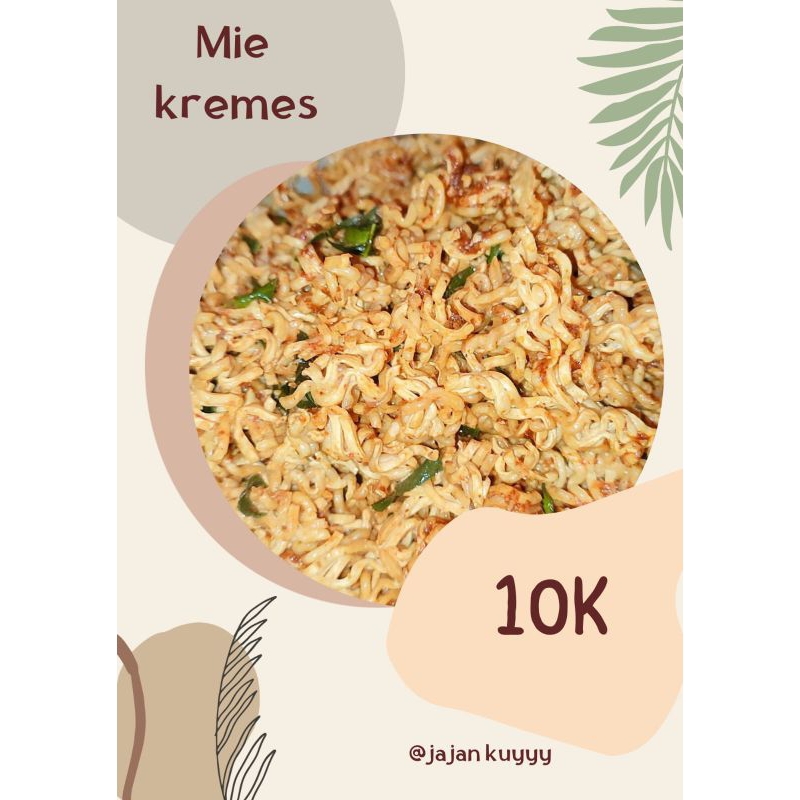 

mie kremes pedas asin