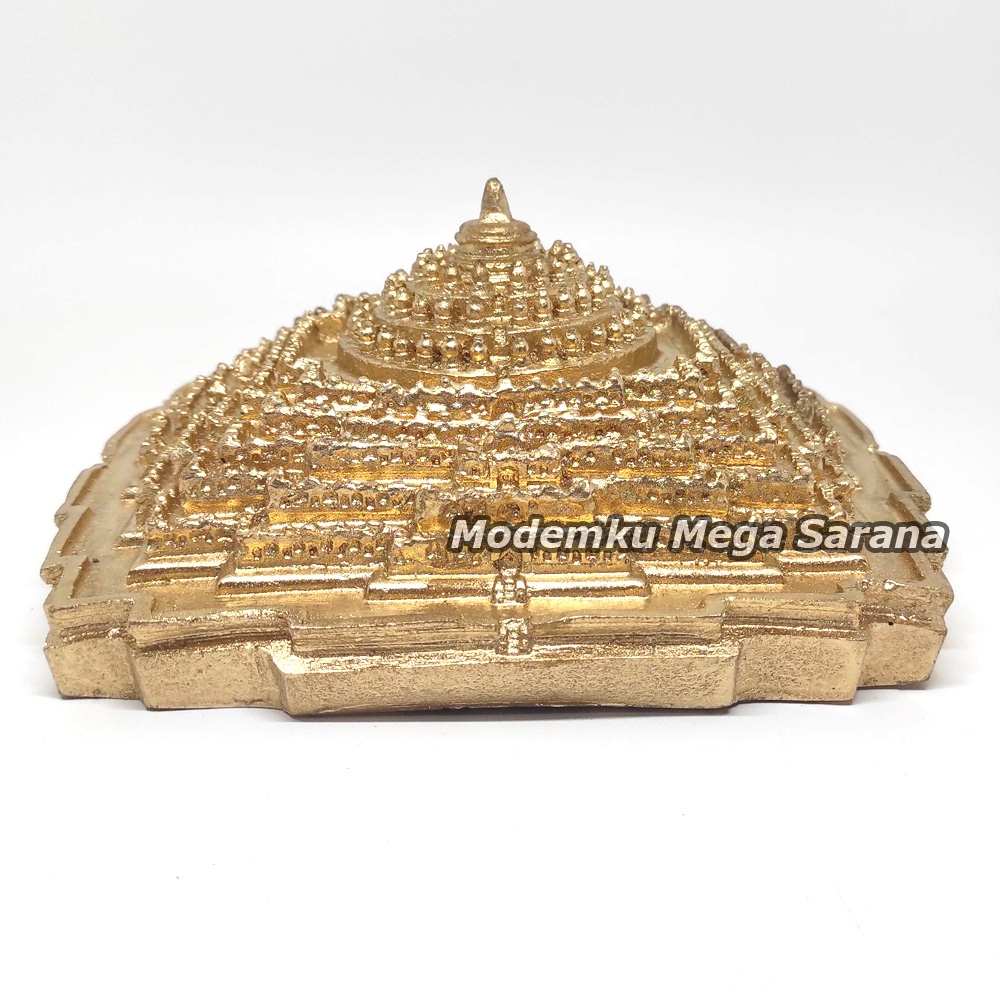 Miniatur Candi Borobudur Fiberglass 18x18x8cm