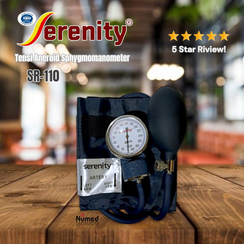 Serenity SR-110 Tensimeter Aneroid Sphygmomanometer Tensi Jarum Manual Cek Ukur Tekanan Darah Serenity SR110