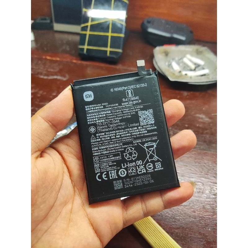 Batrai xiaomi Note 11 original bekas