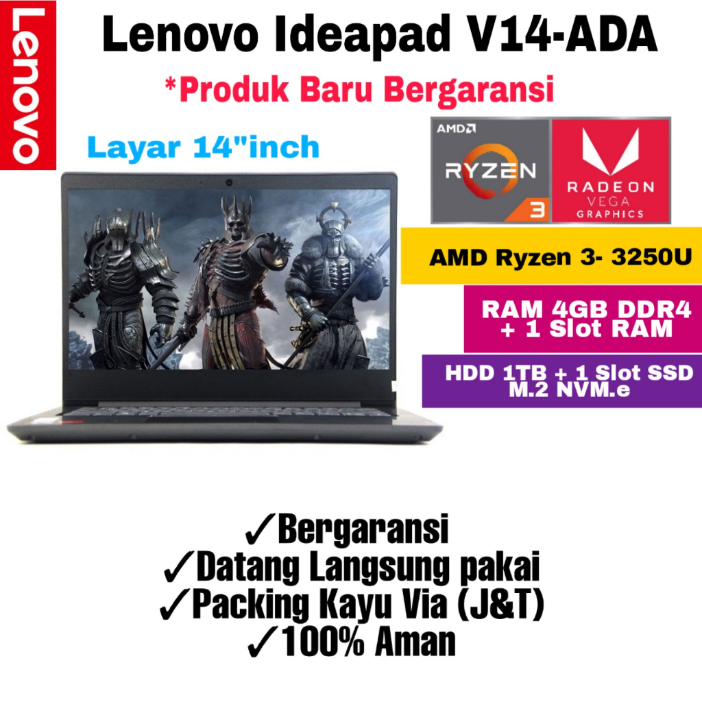 Laptop Lenovo v14 ADA Ram 12gb