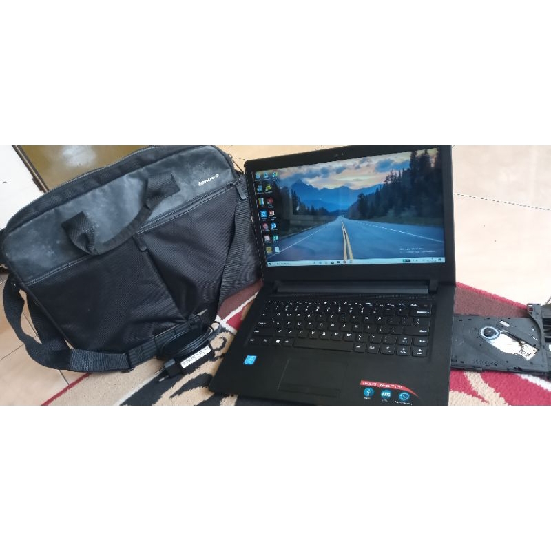 Laptop slim ram 4gb lenovo ideapad 110