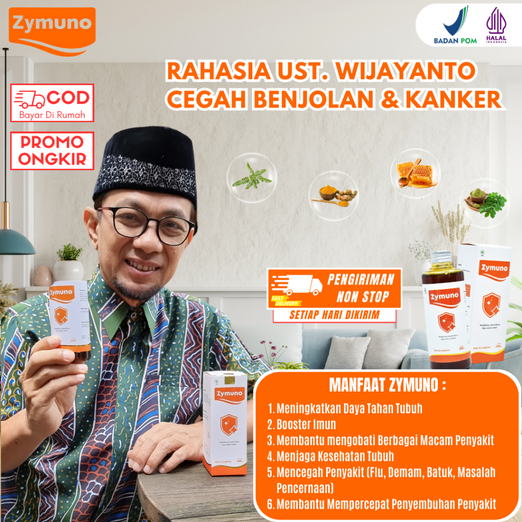 

Pesan Zymuno Paket 2 Botol [Lebih Hemat] - Solusi Atasi Limpoma, Kanker & Tumor - Aman Dikonsumsi Karena Terbuat Dari 100% Bahan Herbal Alami Pilihan - Sudah BPOM & Halal MUI