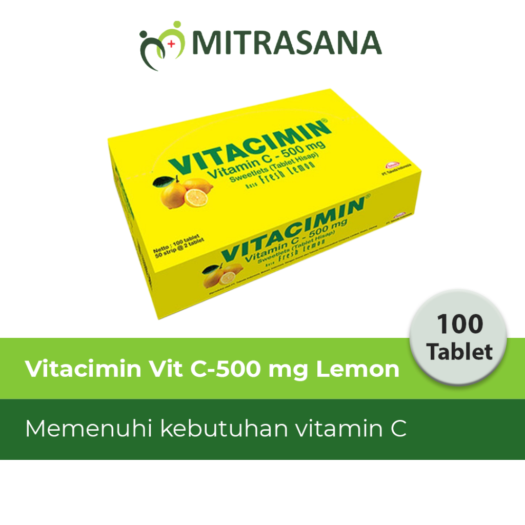 Vitacimin C Original/Orange 500mg 50'S 100tablet