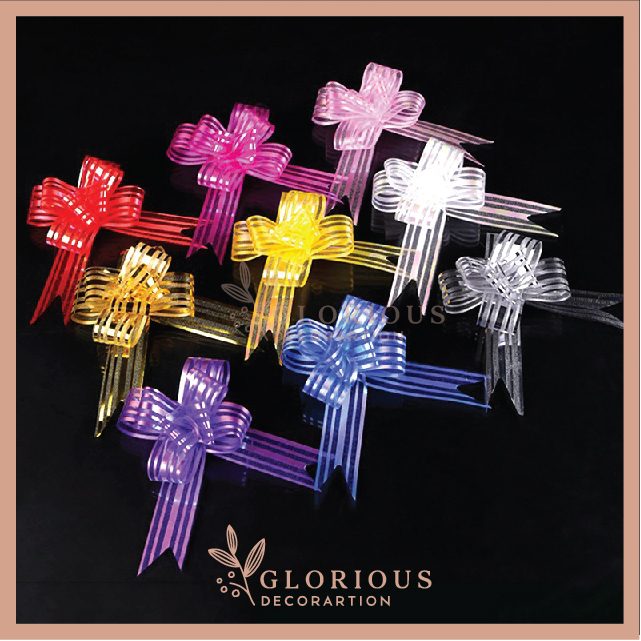 

Pita Tarik 50mm Large Dekorasi Hampers Pita Serut Dekorasi Kado