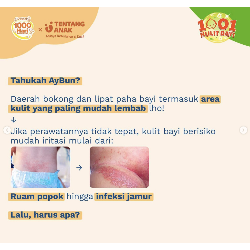 ZWITSAL Extra Care 50 / 100 gr BABY CREAM Daily Diaper Cream switsal melindungi kulit dari iritasi krim ruam popok zinc