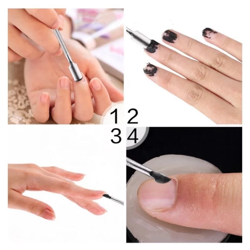 Alat Pendorong Kutikula dan Pencabut Kulit Mati / Cuticle Pusher Nail Manicure Nail Art / Pembersih Kutikula / Nail Pusher