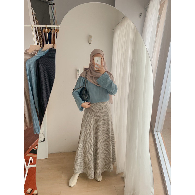 Zara Knit BUSUI FRIENDLY bukaan kiri kanan Blouse Turtleneck Original By Syamaita