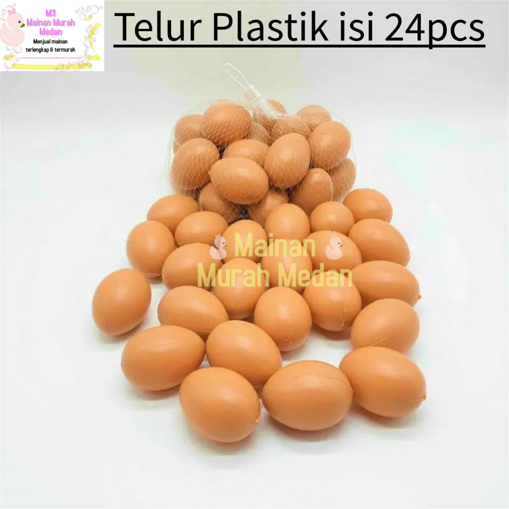 Mainan Murah Medan - Telur Ayam Mainan / Telur Paskah / Telur Mainan /Mainan Telur / Telur Plastik