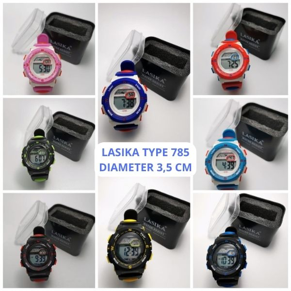 Jam Tangan Digital Anak Anak Remaja Strap Rubber Premium Water Resist Lasika Free Box