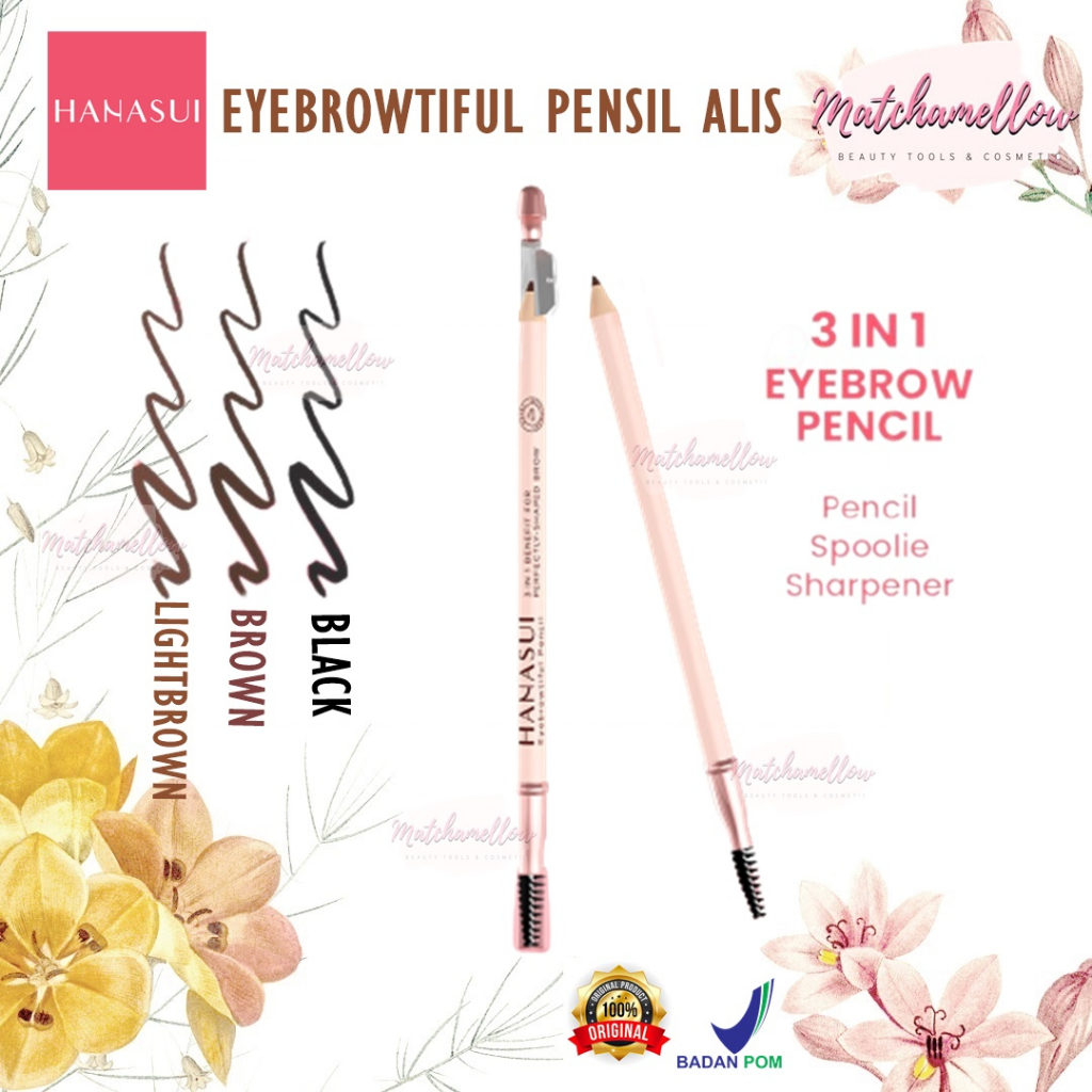 ❄️MATCHA❄️ HANASUI EYEBROWTIFUL PENSIL ALIS - EYEBROW PENCIL WATERPROOF ORIGINAL