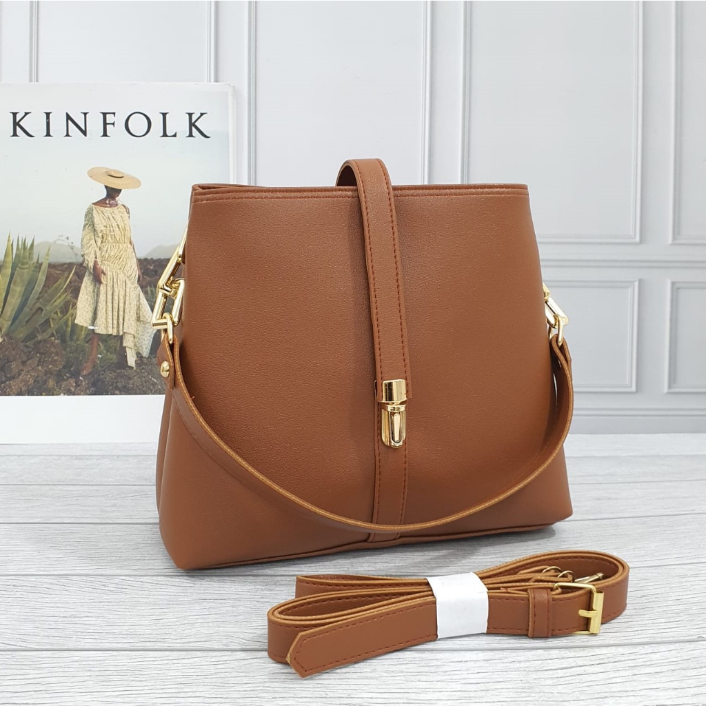 Sling bag wanita terbaru KHANZA - Tas selempang wanita - Sholderbag - Tas wanita 2in1