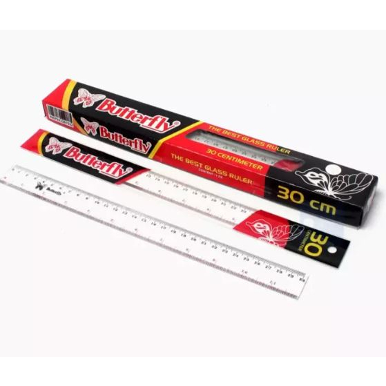 

Penggaris Butterfly 30Cm / Mistar Plastik Butterfly (12Pcs)