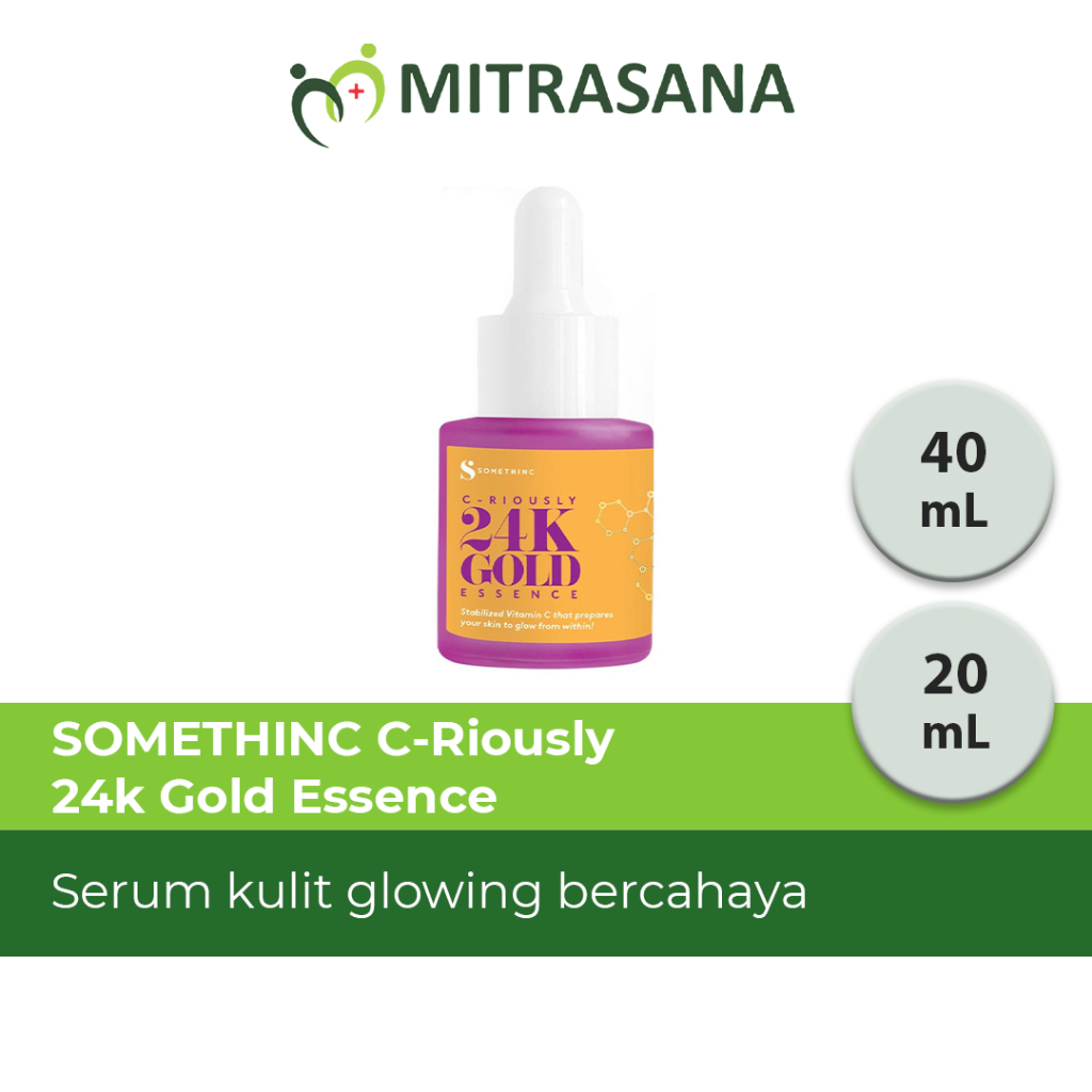 SOMETHINC CRIOUSLY 24K GOLD Essence - Serum Kulit Glowing Bercahaya - 20 Ml