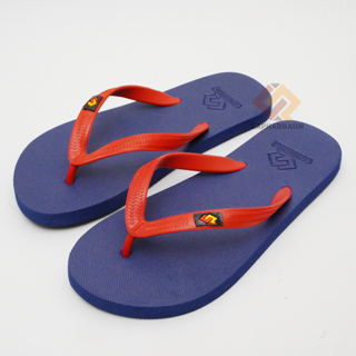 CAPHARNAUM [Messie] Red On Navy Sandal Jepit Pria Simple Cozy