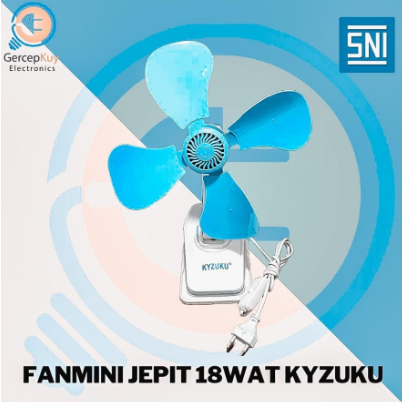 Kipas Angin Jepit 18W / Fan Mini Jepit 18W