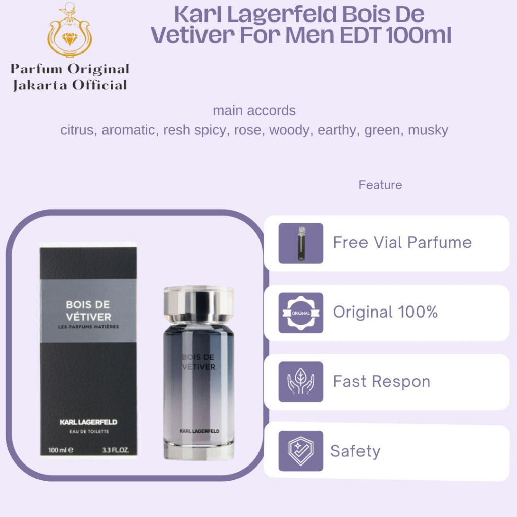 Parfum Parfume Perfume Asli Perawatan Kecantikan Original Import Branded Pria Laki Laki Cowok Karl L