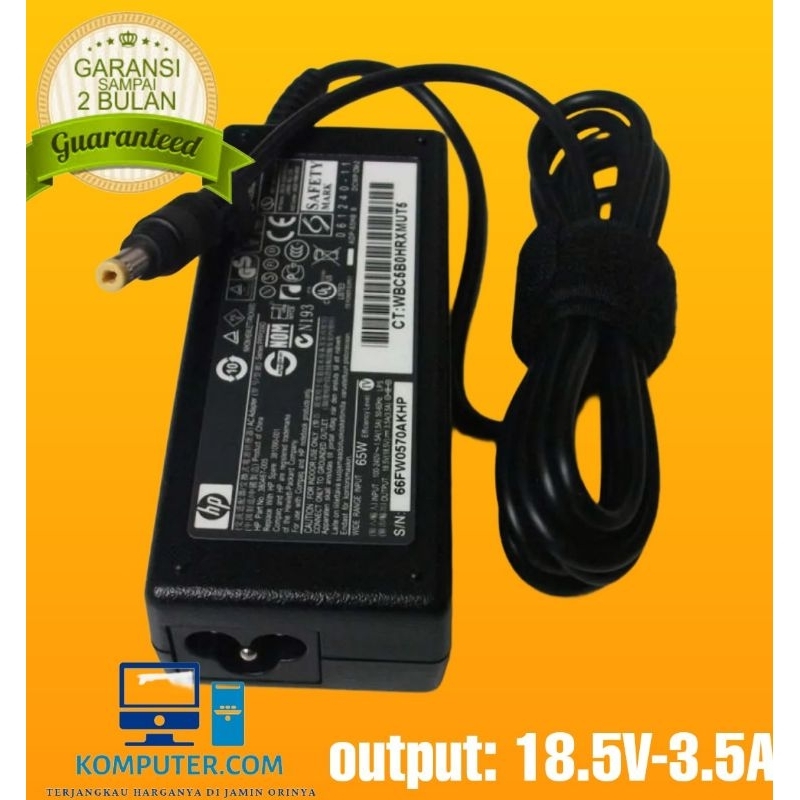 Adaptor Charger Casan Laptop Hp Compaq 510 515 V3000 V3500 hp500 hp520 DV2000 DV2500 V2000 C500 CQ51