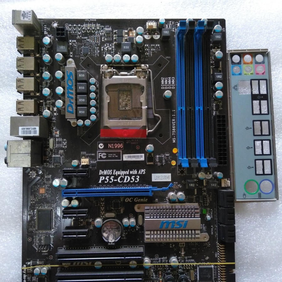 motherboard Msi p55 soket 1156