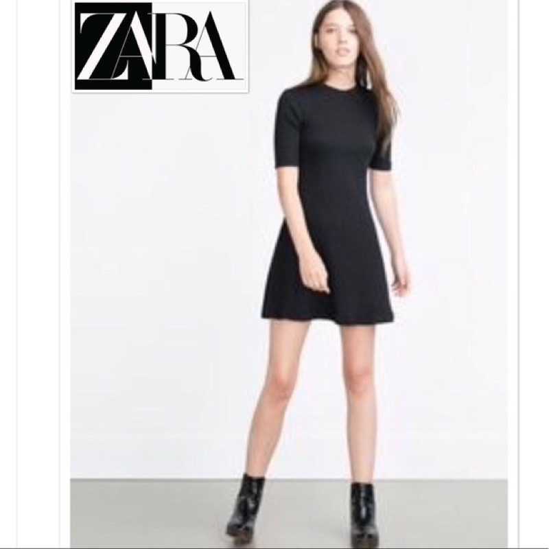 zara trafaluc black dress original store