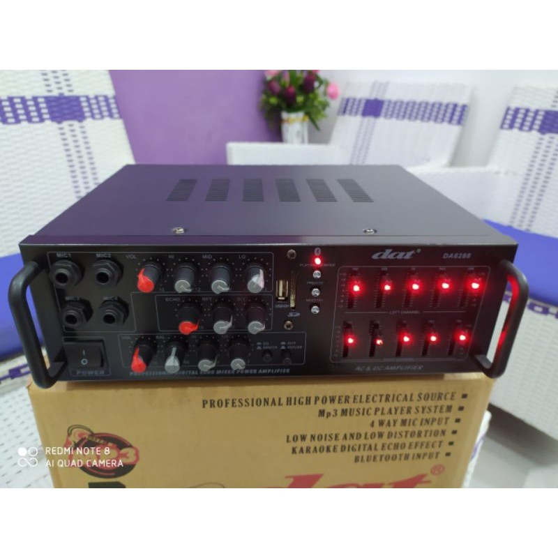 AMPLIFIER DAT DA 6288 AMPLI DAT DA6288 DAT 6288 ORIGINAL USB BLUETOOTH