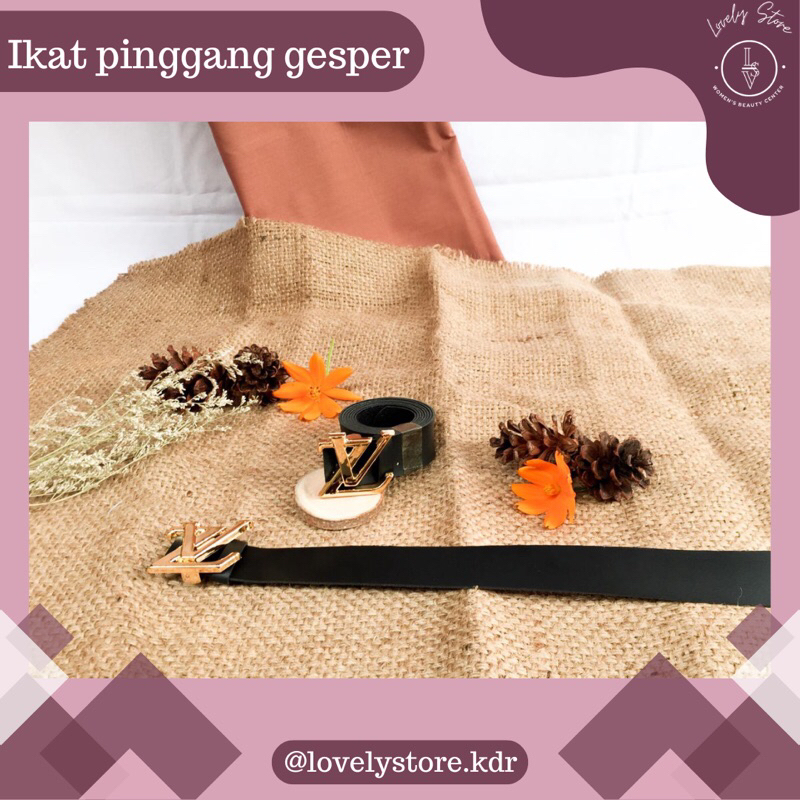 IKAT PINGGANG GESPER LV/ GESPER FASHION WANITA/ WOMEN BELT