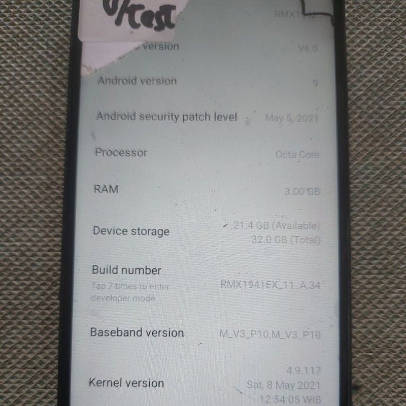 mesin mainboard realme c2 3/32 normal