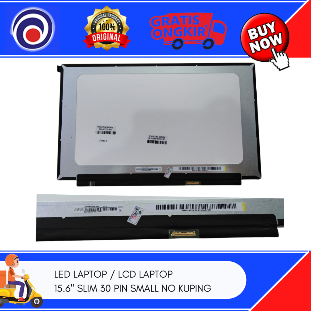 LED LAPTOP / LCD LAPTOP 15.6" SLIM 30 PIN SMALL NO KUPING