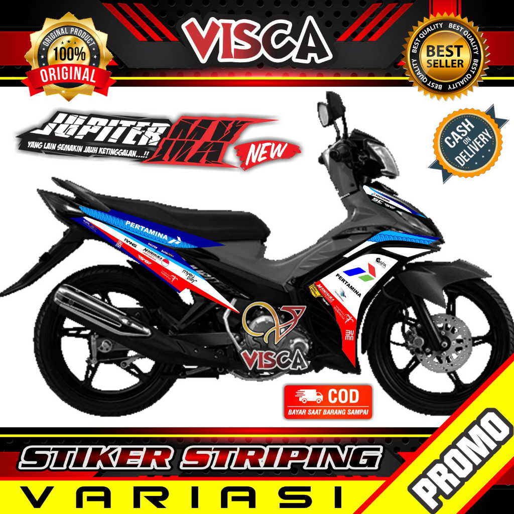 Stiker Striping Jupiter MX New 135 Variasi Mandalika