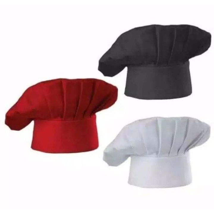 PapaStore Topi Chef Koki Model Jamur Drill