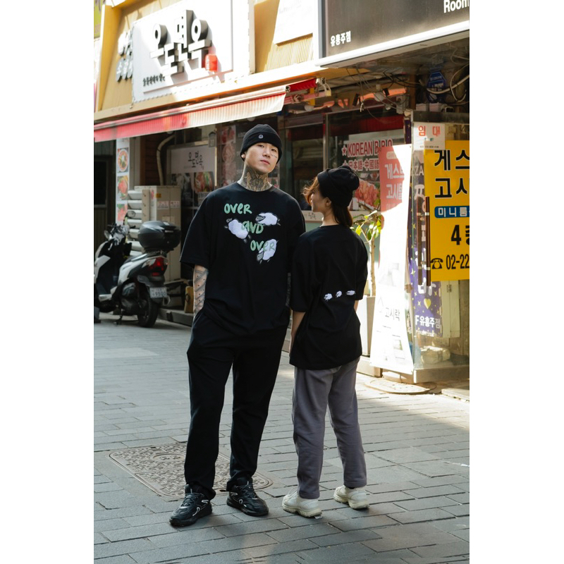 FAITH FADE Absence of Happiness - Over and Over Oversized Tee (Black)