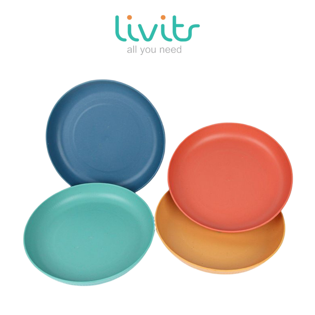 Piring Wheat Straw | Piring Makan Wheat Straw | Piring Buah | BPA-Free